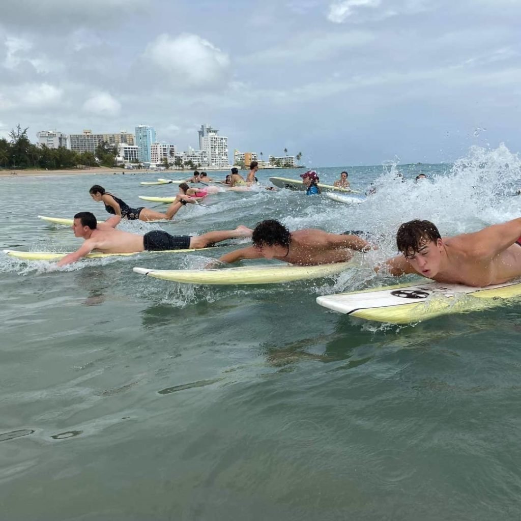 Group lesson 10-20 People - Surfing Lessons in Puerto Rico