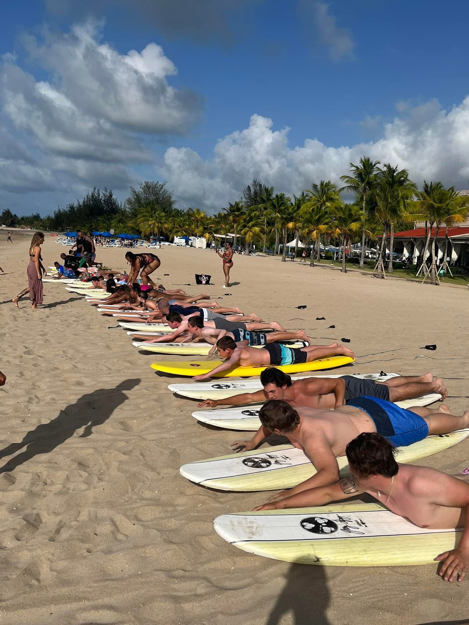 Surfing lessons in Puerto Rico